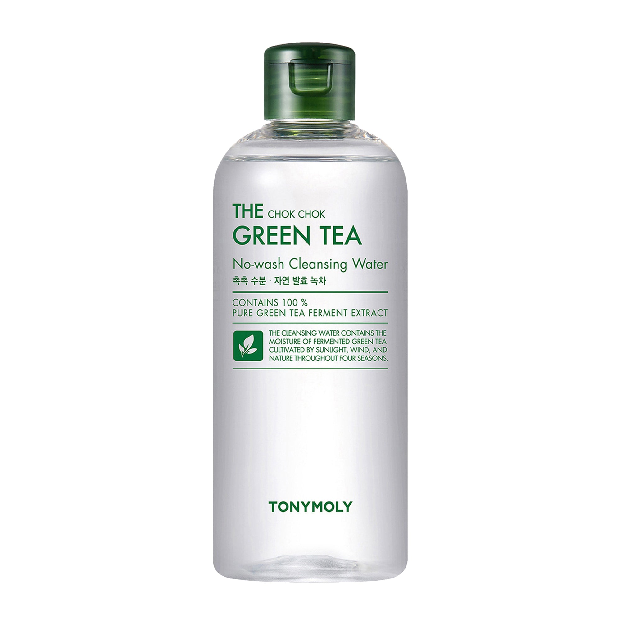 TONYMOLY The Chok Chok Green Tea No Wash Cleansing Water 300ml | Korean Skin Care