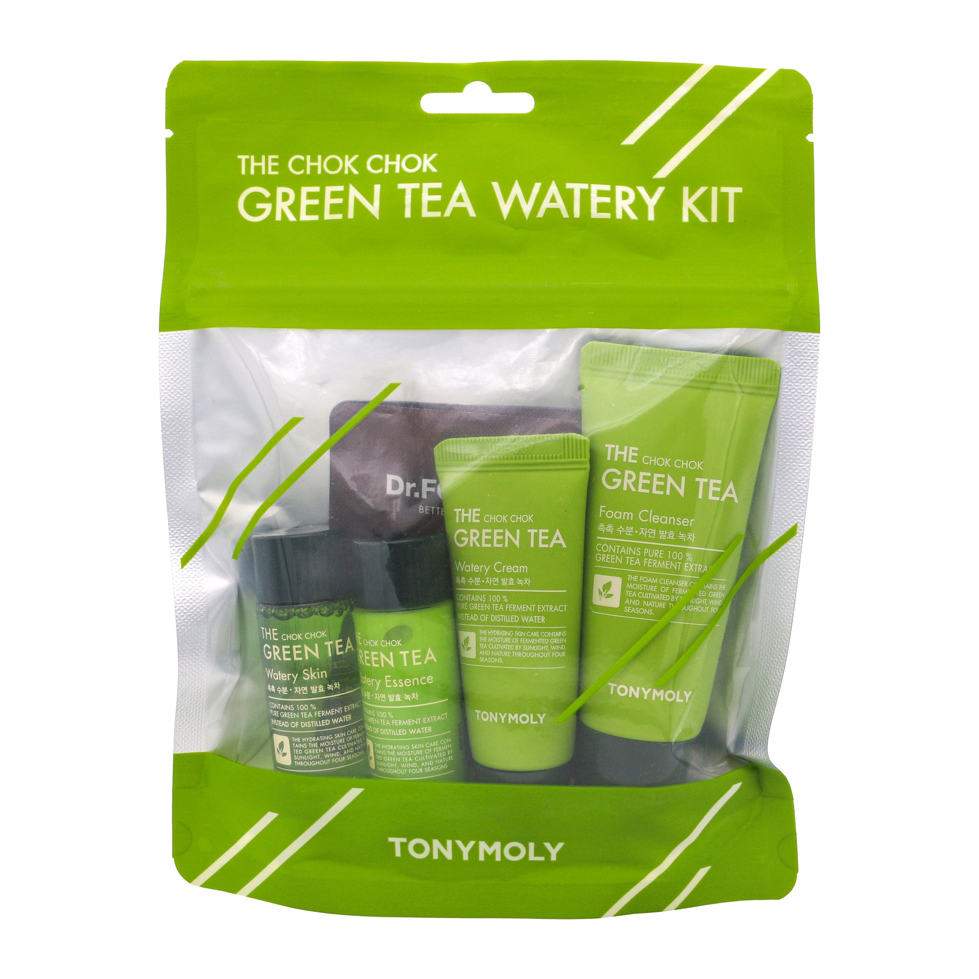 TONYMOLY The Chok Chok Green Tea Watery Travel Kit Korean Skin Care