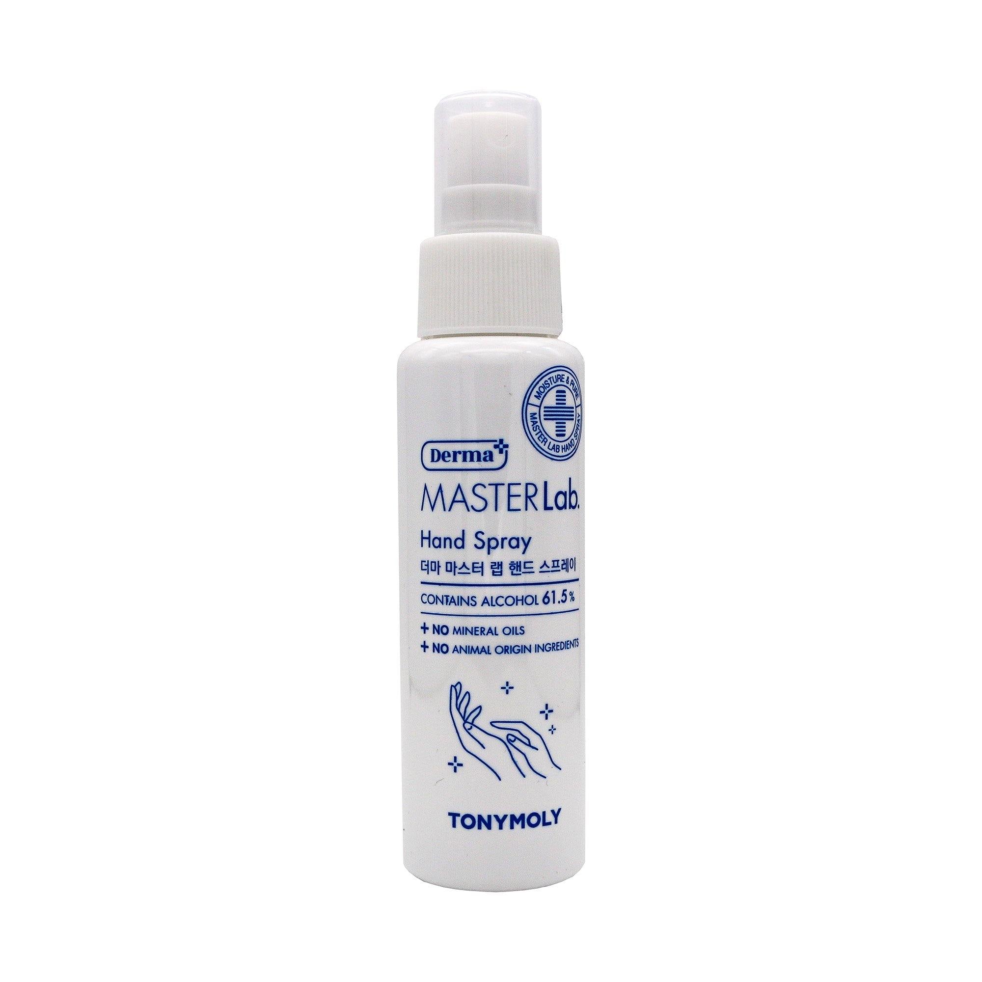 TONYMOLY MasterLab Hand Sanitising Spray 85ml - contains 61.5% alcohol - TONYMOLY OFFICIAL