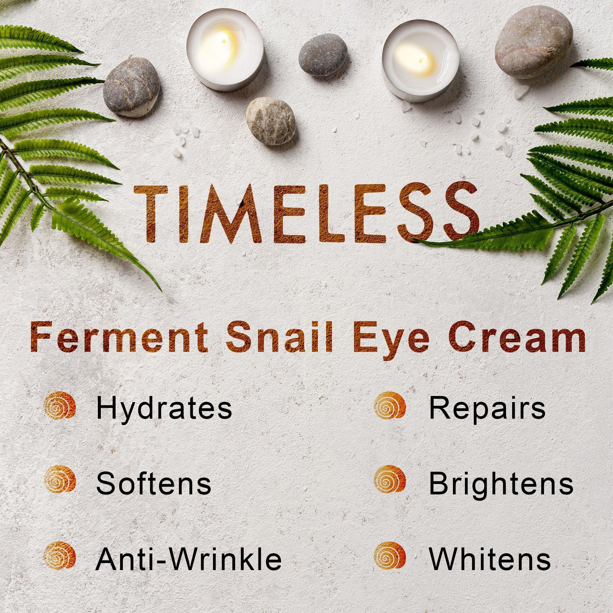 TONYMOLY Timeless Ferment Snail Eye Cream (Includes Free 20ml Ferment Snail Toner & 20ml Ferment Snail Emulsion) - TONYMOLY OFFICIAL
