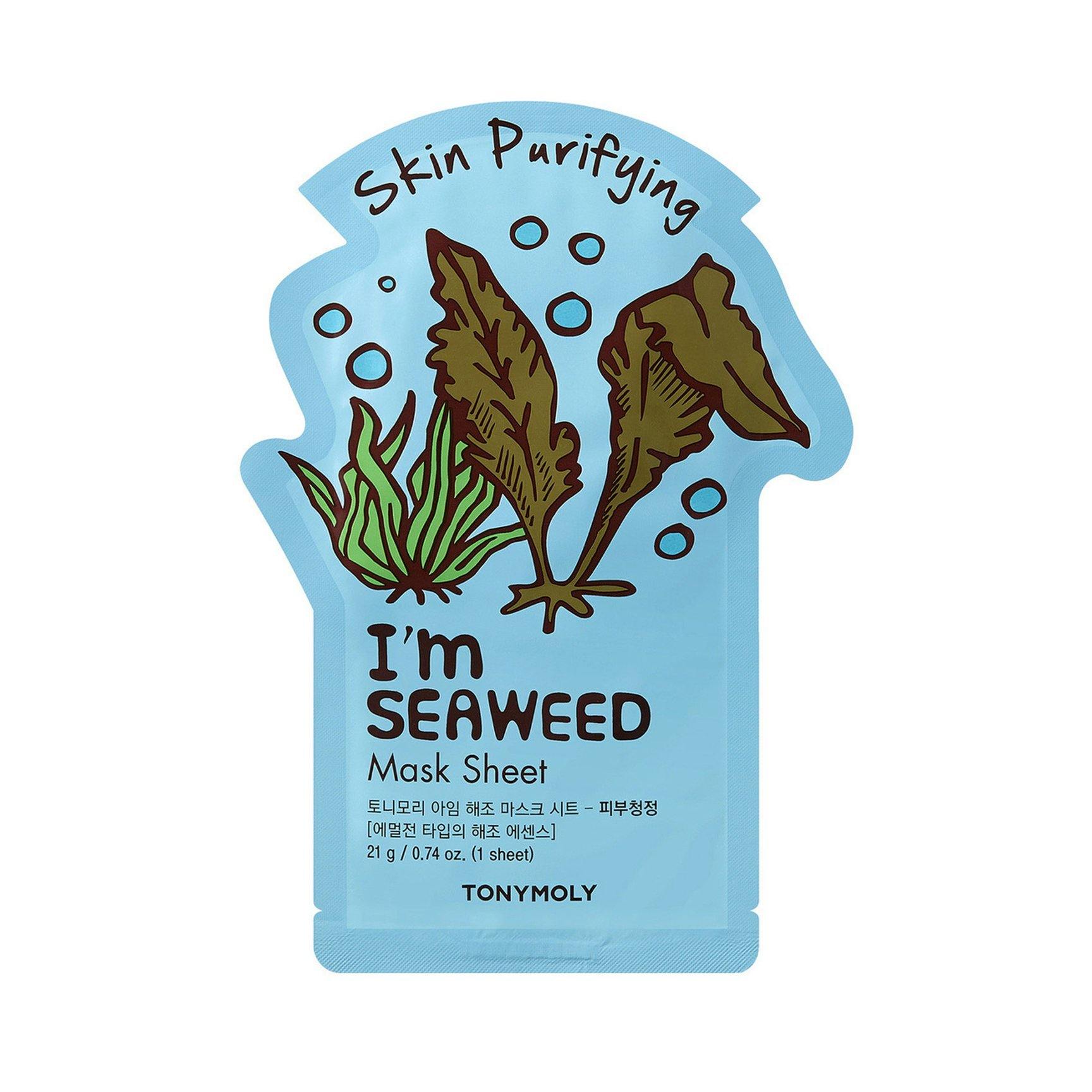 TONYMOLY I'm Seaweed Sheet Masks - Skin Purifying - Face Mask | Korean Skin Care